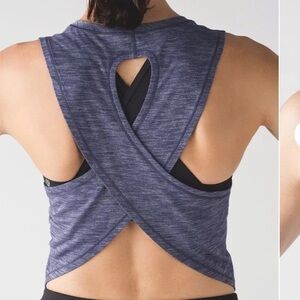 Lululemon Fast As Light Muscle Tank top purple gym athletic